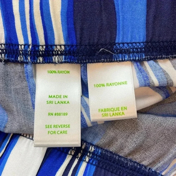 Lilly Pulitzer blue and white striped palazzo pants size xs - Picture 8 of 9